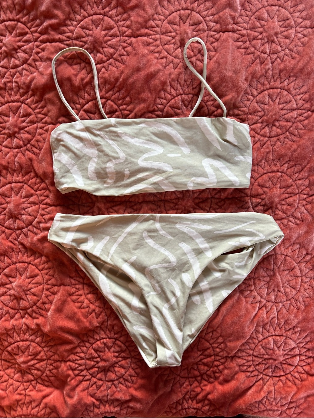 Stone Fox Swim Mint & White Bikini Set